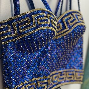 Vintage beaded Bustier